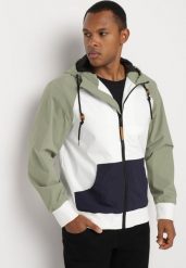 Jasnozielona Kurtka Wiatrówka z Kapturem i Ociepleniem Nevelaera. Zielone kurtki męskie Born2be, na jesień, l, bez wzorów, z jeansu, klasyczne, z kapturem. Za 64.99 zł.