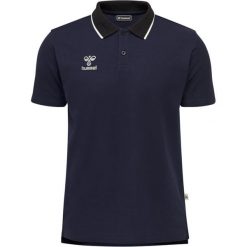Hummel koszulka z kołnierzykiem polo męska bawełniana hml Move. Niebieskie koszulki polo męskie Hummel, m, bez wzorów, z bawełny, bez kołnierzyka, bez ramiączek, do piłki nożnej. W wyprzedaży za 133.50 zł.