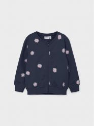 NAME IT Bluza 13212850 Granatowy Regular Fit. Niebieskie bluzy dla dziewczynek Name it, bez wzorów, z bawełny, bez ramiączek, bez kaptura. Za 239.99 zł.