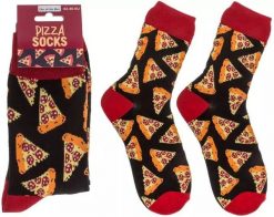 Out of the blue Skarpetki PIZZA - Zabawny Prezent dla Fana Pizzy - rozmiar 42-46. Niebieskie skarpety damskie Out of the blue, bez wzorów. Za 29.99 zł.