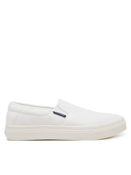 Jack & Jones Tenisówki Jfwbayswater 12268389 Biały. Białe trampki męskie Jack & Jones, bez wzorów, z materiału, bez zapięcia. Za 89.99 zł.