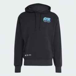 Bluza z kapturem Mercedes - AMG Petronas Formula One Team George Russell Graphic. Czarne bluzy męskie Adidas, xl, bez wzorów, z bawełny, z kapturem. Za 329.00 zł.
