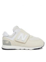 New Balance Sneakersy NW574EVW Écru. Białe buty sportowe dziewczęce New Balance, bez wzorów, z materiału, bez zapięcia. Za 249.99 zł.