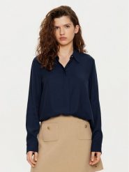 Tommy Hilfiger Koszula WW0WW44045 Granatowy Regular Fit. Niebieskie bluzki damskie Tommy Hilfiger, bez wzorów, z wiskozy, bez kołnierzyka, bez ramiączek. Za 309.99 zł.