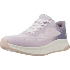 Buty SKECHERS BOBS SQUAD 4 STAPLE LOOK Fioletowy. Fioletowe obuwie sportowe damskie Skechers, bez wzorów, z syntetyku, na fitness i siłownię. Za 263.99 zł.