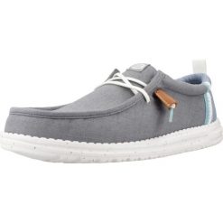 Buty HEY DUDE WALLY SUMMER LINEN Szary. Szare trekkingi męskie PRO BRANDS, trekkingowe. Za 347.99 zł.