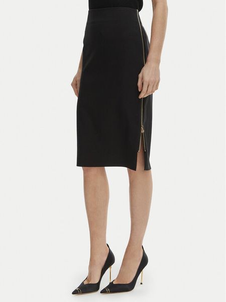 Rinascimento Spódnica ołówkowa CFC0127985003 Czarny Slim Fit. Czarne spódnice damskie Rinascimento, xl, bez wzorów, z syntetyku, ołówkowe. Za 290.99 zł.