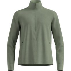 Bluza bez kaptura rozpinana Odlo Mid layer full zip GRID FLEECE. Szare bluzy męskie Odlo, bez wzorów, bez kaptura. Za 367.31 zł.