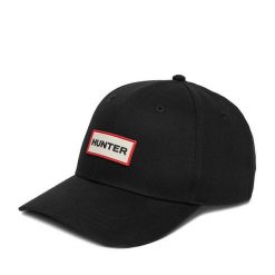 Czapka z daszkiem Hunter. Czarne czapki i kapelusze damskie Hunter, bez wzorów. Za 79.99 zł.