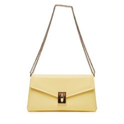 Torebka Furla. Żółte torebki do ręki damskie Furla, bez wzorów, wizytowe, bez dodatków. Za 1,179.00 zł.