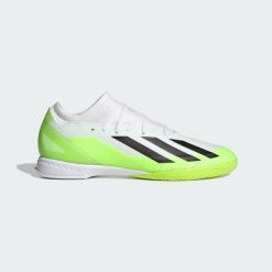 Buty do futsalu męskie Adidas X Crazyfast.3 IN. Białe buty sportowe męskie Adidas, z materiału, bez zapięcia, do piłki nożnej. Za 299.00 zł.