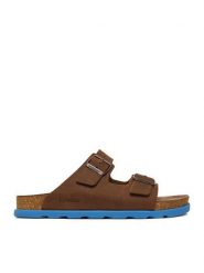 Rieker Klapki CEO-21190-28 Brązowy. Brązowe klapki męskie Rieker, z nubiku. Za 359.99 zł.