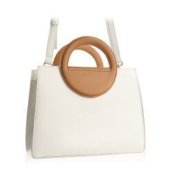 Usztywniana torebka damska MILEY BETLEWSKI® ecru. Torebki do ręki damskie bez wzorów, wizytowe, bez dodatków. Za 79.95 zł.