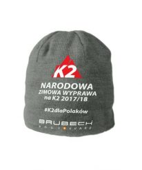 Czapka z wełną merino Brubeck K2. Szare czapki i kapelusze damskie Brubeck, na zimę, bez wzorów, z materiału. Za 50.00 zł.