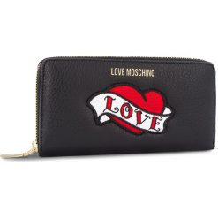 Duży Portfel Damski LOVE MOSCHINO - JC5596PP06KY100A Nero. Czarne portfele damskie Love Moschino, ze skóry. Za 659.00 zł.