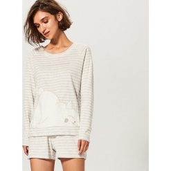 Piżama z szortami - Szary. Szare piżamy damskie Reserved. Za 79.99 zł.