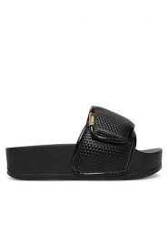 Liu Jo Klapki Mykonos 04 BA6079 EX022 Czarny. Czarne klapki damskie Liu Jo, bez wzorów, ze skóry, bez obcasa. Za 329.99 zł.