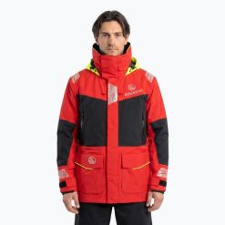 Kurtka żeglaska męska AQUASTIC Outrun 15 000/15 000. Czerwone kurtki sportowe męskie AQUASTIC, l, bez wzorów, z materiału, na fitness i siłownię. Za 899.99 zł.
