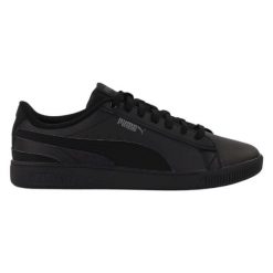 Buty damskie Puma Vikky V3 Lth skórzane na co dzień. Czarne obuwie sportowe damskie Puma, bez wzorów, z materiału, trekkingowe, Puma Vikky. Za 287.00 zł.