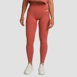 Legginsy damskie fitness z wysokim stanem cynamonowe Limitless. Brązowe legginsy damskie GYMBEAM, l, bez wzorów, z elastanu, z podwyższonym stanem, na fitness i siłownię. Za 115.90 zł.