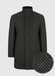 Płaszcz męski w kolorze zielonym P22WF-7X-016-Z-0 - Pako Lorente. Zielone kurtki męskie Pako Lorente, m, bez wzorów, eleganckie, bez kaptura. Za 399.99 zł.