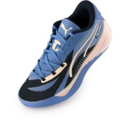 Puma All‑Pro Nitro Niskie buty do koszykówki Niebieskie 49,5. Niebieskie buty sportowe męskie Puma, bez zapięcia, do koszykówki. Za 379.99 zł.