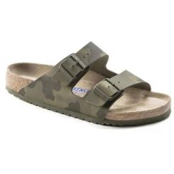 Klapki męskie Birkenstock Arizona BS regular. Zielone klapki męskie Birkenstock, z denimu, casualowe. Za 287.00 zł.