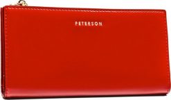 Peterson Damski portfel ze skóry ekologicznej Peterson PTN 004-LAK NoSize. Portfele damskie Peterson, bez wzorów, ze skóry ekologicznej. Za 116.57 zł.