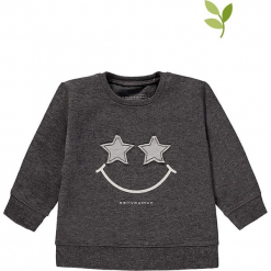 Bluza w kolorze szarym. Szare bluzy dla dziewczynek bellybutton, z aplikacjami, z bawełny. W wyprzedaży za 49.95 zł.
