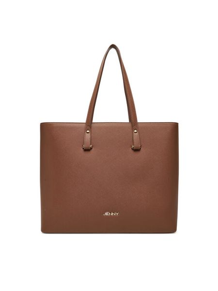 JENNY Torebka JNY-H-002-07 Beżowy. Brązowe torebki do ręki damskie Jenny, bez wzorów, z materiału, bez dodatków. Za 129.99 zł.