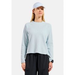 Bluza damska ODLO Mid layer CUBIC. Niebieskie bluzy damskie Odlo, bez wzorów, bez kaptura. Za 269.99 zł.
