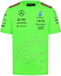 Męska koszulka Mercedes-AMG Petronas F1 Set Up zielona. Zielone koszulki sportowe męskie Erima, m, bez wzorów, z materiału, bez kołnierzyka, bez ramiączek, do piłki nożnej. Za 244.99 zł.