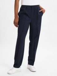 Tommy Hilfiger spodnie materiałowe Kobiety niebieski, 36. Niebieskie spodnie materiałowe damskie Tommy Hilfiger, bez wzorów, z materiału. Za 429.95 zł.