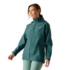 Kurtka Wodoodporna Damska Daysha II. Czerwone kurtki damskie Regatta, xl, bez wzorów, z elastanu, z kapturem. Za 241.99 zł.