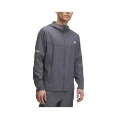 Kurtka dresowa Under Armour TECH UTILITY WOVEN. Szare kurtki męskie Under Armour, m, bez wzorów, z dresówki, na fitness i siłownię. Za 406.85 zł.