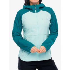 Kurtka softshell damska Columbia Heather Canyon II Hooded Softshell. Zielone kurtki sportowe damskie Columbia, bez wzorów, z softshellu, bez kaptura, trekkingowe. Za 353.99 zł.