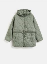 Pikowana kurtka - jasnozielony. Zielone kurtki damskie Reserved, l, bez wzorów, z tkaniny, bez kaptura. Za 179.99 zł.