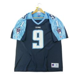 Second life - Champion męska koszulka NFL Tennessee Titans 9 Y2K - Stan dobry. Niebieskie koszulki sportowe męskie Champion, m, bez wzorów, bez kołnierzyka, bez ramiączek, do piłki nożnej. Za 170.36 zł.