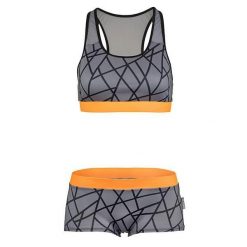 Beco Tangram Bikini B-Cup szaro-pomarańczowy. Brązowe bikini damskie 47 Brand, bez wzorów. Za 300.99 zł.