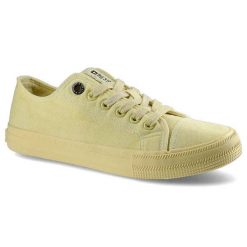 Trampki damskie Big Star, materiałowa cholewka na klasycznym płaskim gumowym spodzie, żółte, DD274441. Żółte półbuty damskie Big Star, bez wzorów, z gumy, klasyczne, bez obcasa, na płaskiej podeszwie, bez zapięcia. Za 77.40 zł.