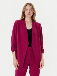 DKNY Marynarka P9RCAAWI Bordowy Regular Fit. Czerwone żakiety damskie DKNY, s, bez wzorów, z syntetyku. Za 379.99 zł.