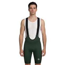 Spodenki rowerowe kolarki męskie. Zielone krótkie spodenki sportowe męskie C-LAB, m, bez wzorów, ze skóry, rowerowe. W wyprzedaży za 596.25 zł.