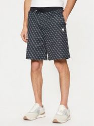 Guess Szorty materiałowe Z4YD03 FL04Q Czarny Regular Fit. Czarne szorty męskie Guess, m, z aplikacjami, z bawełny. Za 159.99 zł.