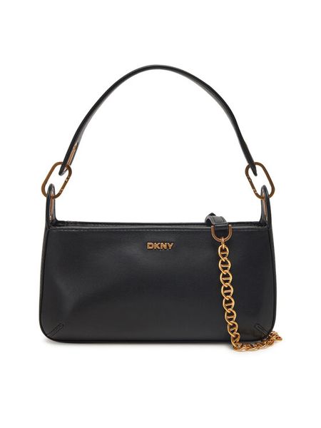 DKNY Torebka R44EKI56 Czarny. Czarne torebki do ręki damskie DKNY, bez wzorów, ze skóry, bez dodatków. Za 529.99 zł.