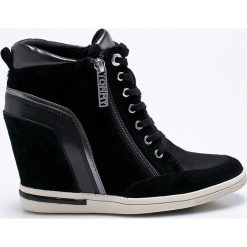 Tommy Hilfiger - Buty. Czarne obuwie sportowe damskie Tommy Hilfiger, z materiału. Za 539.90 zł.