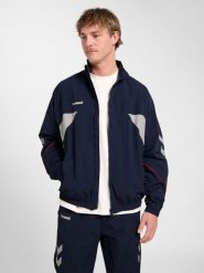 Kurtka z dresu Hummel World 26. Niebieskie kurtki damskie Hummel, l, bez wzorów, z dresówki, bez kaptura. Za 303.60 zł.