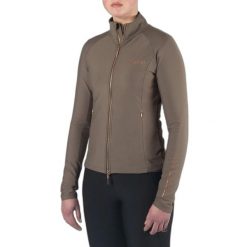 Damska techniczna koszulka polo do jazdy konnej z długim rękawem HORKA Excellenc. Brązowe koszule damskie Horka, bez wzorów, z materiału, bez kołnierzyka, bez ramiączek, do jazdy konnej. Za 326.50 zł.