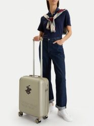 Beverly Hills Polo Club Walizka kabinowa CEO-BHPC-S-003-08-BEIGE Beżowy. Brązowe walizki męskie Beverly Hills Polo Club, bez wzorów, z tworzywa sztucznego. Za 299.99 zł.