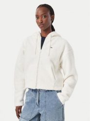 Tommy Jeans Kożuch sztuczny Teddy DW0DW23291 Kremowy Regular Fit. Białe płaszcze damskie Tommy Jeans, l, bez wzorów, z jeansu, bez kaptura. Za 569.99 zł.
