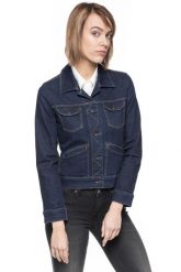 DAMSKA KURTKA JEANSOWA WRANGLER AUTHENTIC JACKET BARE BLUE W433X133R. Niebieskie kurtki damskie Wrangler, s, bez wzorów, z jeansu, bez kaptura. W wyprzedaży za 79.99 zł.